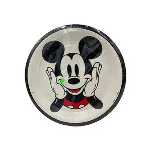 Vtg Beach Products Disney Mikey Mouse Paper Party Plates 9" 18 Count USA Made